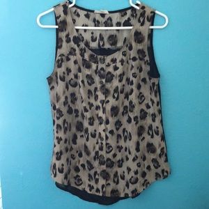 Sheer Cheetah Studded Tank